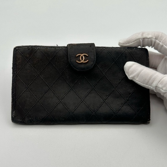 Chanel Long Diamond Vintage Wallet - Picture 1 of 13